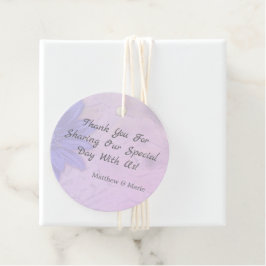 Tack för Loely Lavender Blommigt Gåvor Etiketter