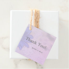 Tack för Loely Lavender Blommigt Gåvor Etiketter