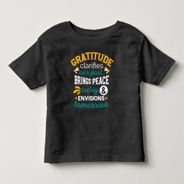 Tack för lugn idag – Positiv tro T Shirt (Framsida)