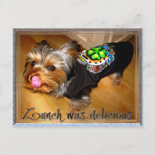 Tack för lunchen vykort