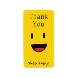 Tack för Lycklig-paketering för beställning Adressetikett