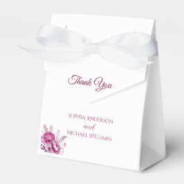 Tack för Magentan Peony-Bröllop Presentaskar