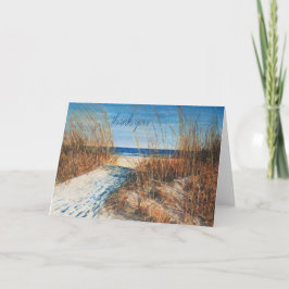 Tack för målning av vackert Sand Dunes Beach Paint Kort