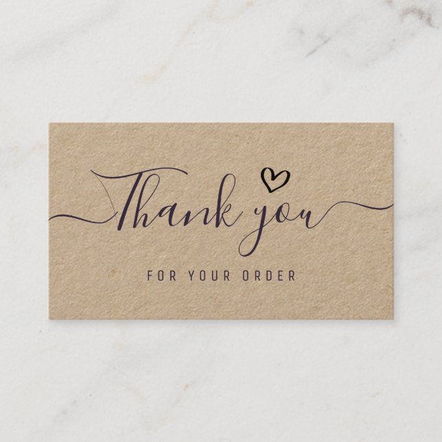 Tack för manuset visitkort (Framsida)