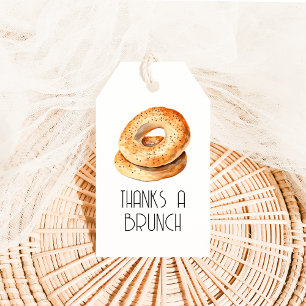 Tack för Märkrn Brunch Gift med Bagels Presentetikett