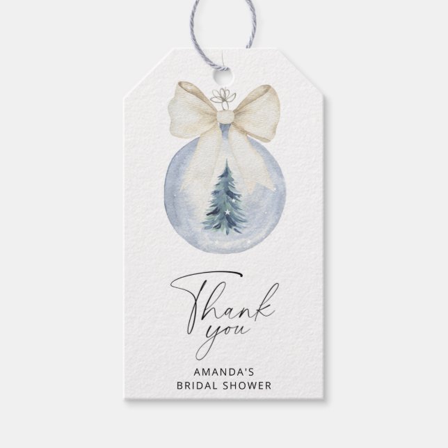 Tack för märkrn på Winter-möhippan Presentetikett (Framsidan)