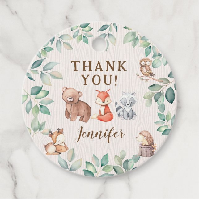 Tack för märkrna! gåvor etiketter (Framsida)