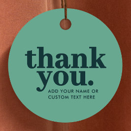 Tack för Märkrna | Modern Grönt Retro Gåvor Etiketter