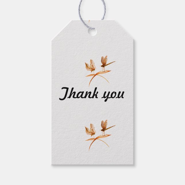 Tack för märkrna presentetikett (Framsidan)