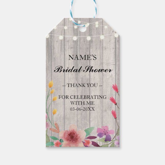 Tack för Märkrns Möhippa Favoriter-Blommigt Presentetikett (Framsidan)