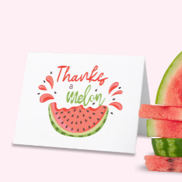 Tack för Melon First Birthday Watermelon Kort