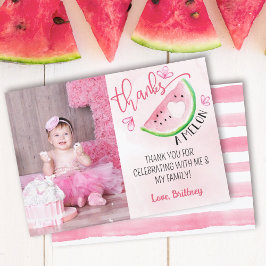 Tack för Melon Watermelon Photo Tack Inbjudningar