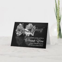 Tack för Memorial Donation Classic Black Kort