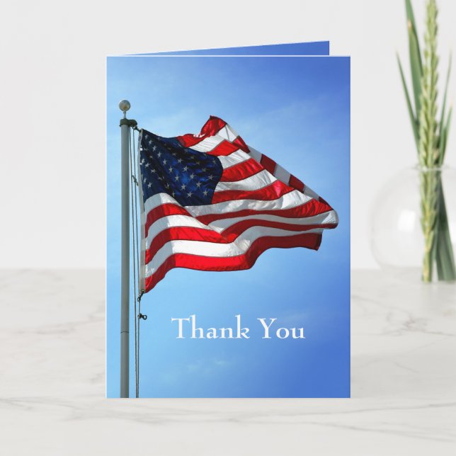 Tack för militärtjänst kort (Framsida)