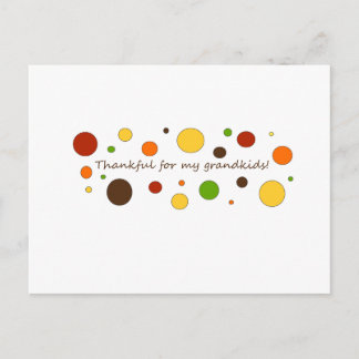 Tack för min barnbarn vykort