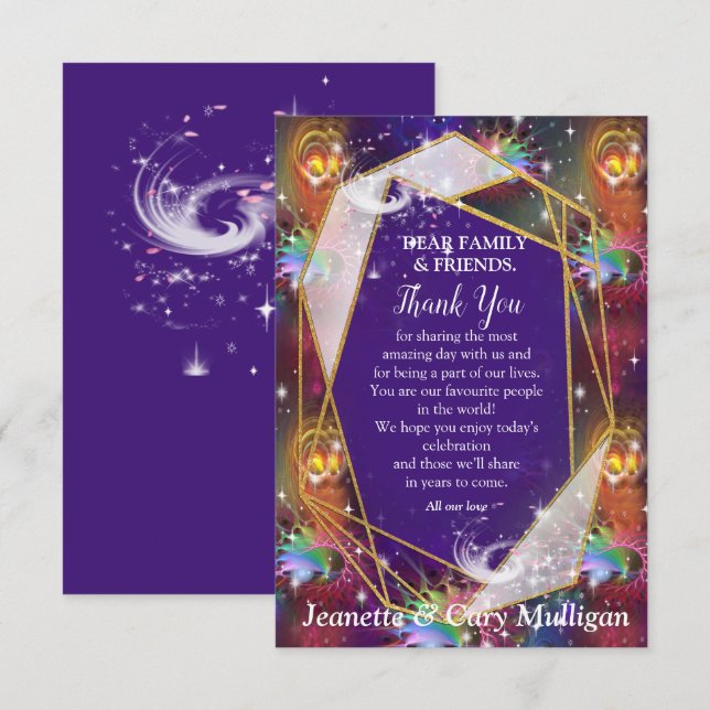 Tack för min fantastiska Funky-Disco-design OSA Kort (Fram/baksida)