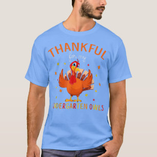Tack för min Kindergarten Uggla hösten Turkiet T Shirt