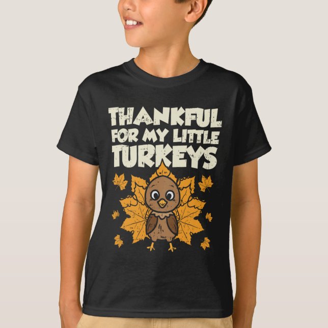 Tack för min lilla Thanksgiving för kalkoner. T Shirt (Framsida)