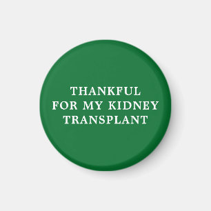 Tack för min njurtransplantation - Grönt Magnet