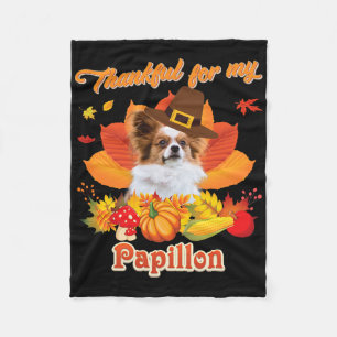 Tack för min Papillon Hund Thanksgiving... Jag är Fleecefilt
