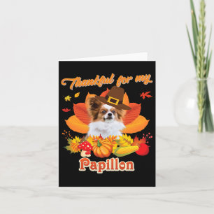Tack för min Papillon Hund Thanksgiving... Jag är Kort