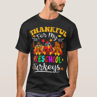 Tack för min Thanksgiving av Preschool-kalkoner T Shirt