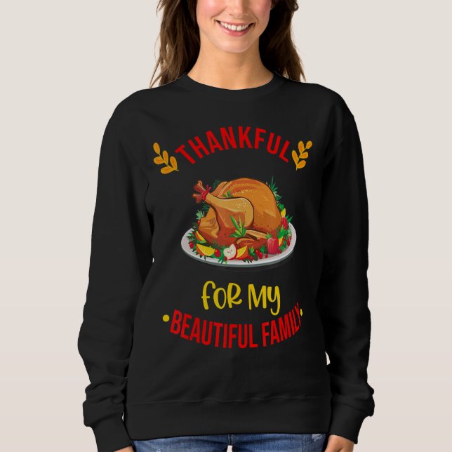 Tack för min vackra Thanksgiving Morsa T Shirt (Framsida)