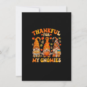 Tack för mina drömmar, Cute Gnome Thanksgiving mig Inbjudningar