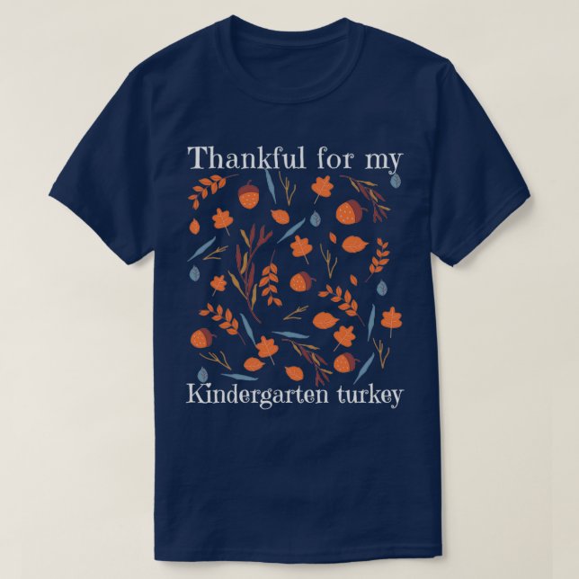 Tack för mina kindergarten-kalkoner. t shirt (Design framsida)