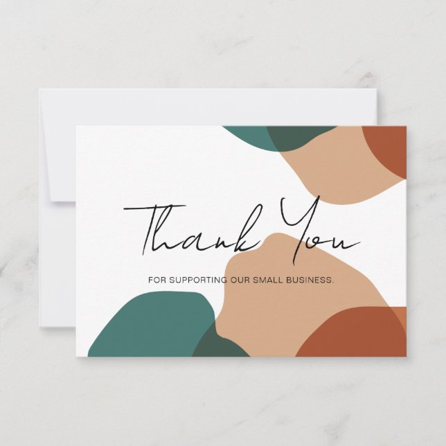 Tack för minimalistisk korrigering av Abstrakt Kort (Framsida)