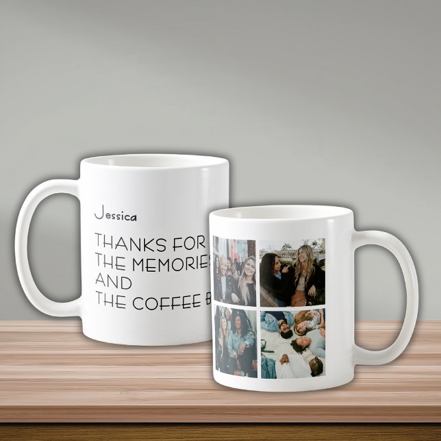 Tack För Minnena Kollega Farväl 4 Foto  Kaffemugg (Skapare uppladdad)