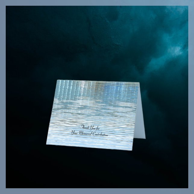 Tack för minnesbidrag, reflektion kort (Skapare uppladdad)