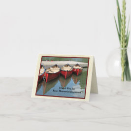 Tack för minnesdonationen, Red Canoes Kort