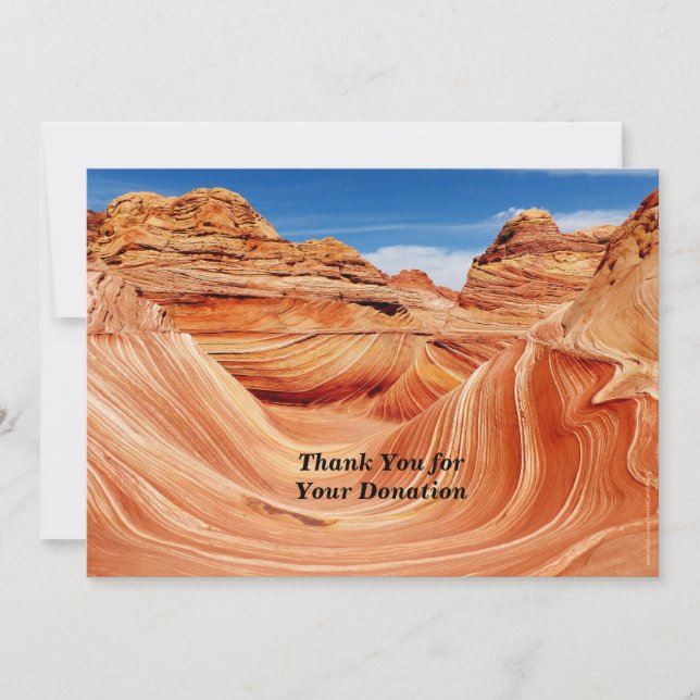 Tack för minnesdonationsfotoparadise inbjudningar (Framsida)