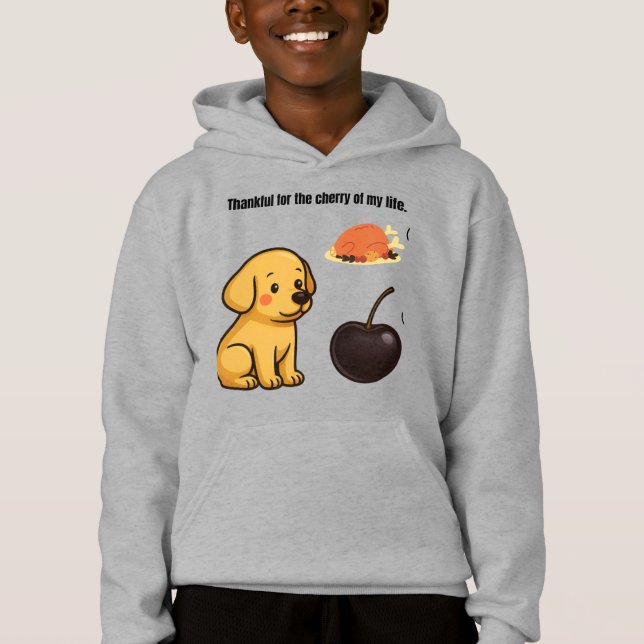 Tack för mitt livs körsbär - Cute Hund T Shirt (Framsida)