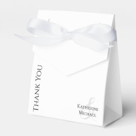 Tack för Modern Black and White-Bröllop Presentaskar