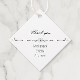 Tack för Möhippa av elegant Gåvor Etiketter