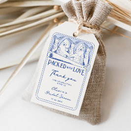 Tack för Möhippa av kondenserad sardiner Presentetikett