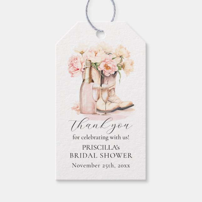 Tack för MÖHIPPAN Boots Westerna Peony Presentetikett (Framsidan)