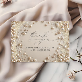 Tack för Möhippan elegant Pearl Kort