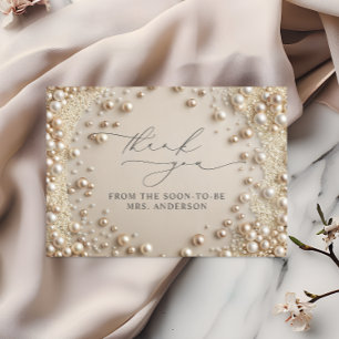 Tack för Möhippan elegant Pearl Kort