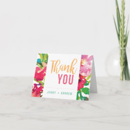 Tack för Möhippan för den tropiska Blommigten Kort