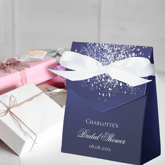 Tack för möhippan silver glitter presentaskar (Skapare uppladdad)