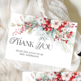 Tack för Möhippan Vinter-Blommigt Kort