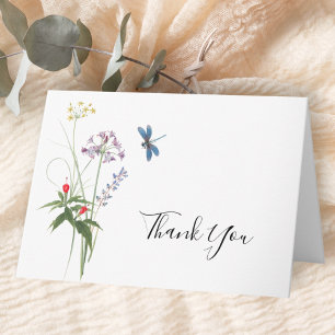 Tack för Möhippan Wildblommor Watercolor Flowers Kort