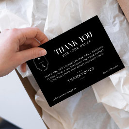 Tack för monogrammet Beställning Minimal Anpassnin