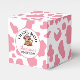 Tack för Moo Baby Cow-utskrift Presentaskar