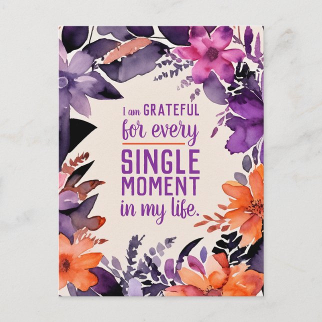 Tack för motivationsoffertmotivation vykort (Framsida)