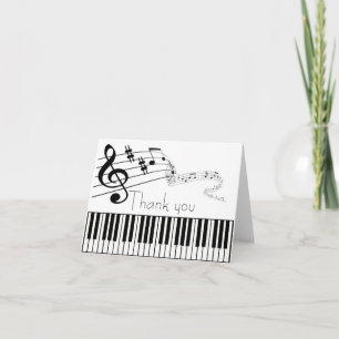 Tack för Music Note-tjänsten Kort
