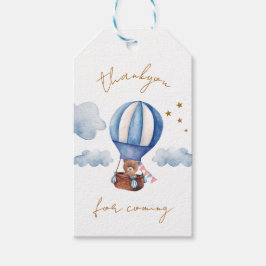 Tack för nalle Babykläder för kommande Presentetikett